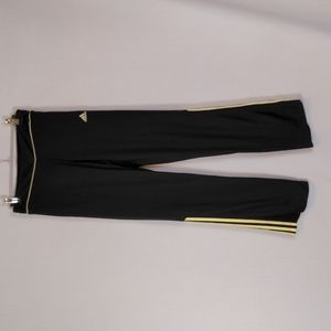 Adidas black and yellow track pants size small